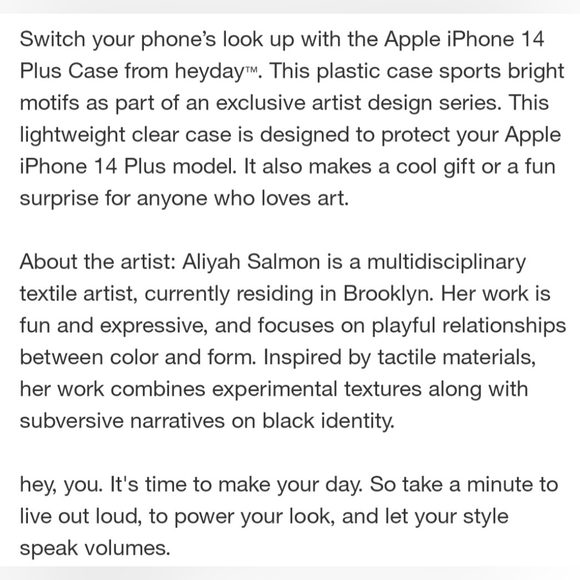 NEW! heyday Apple iPhone 14 Plus Case- - Picture 3 of 3